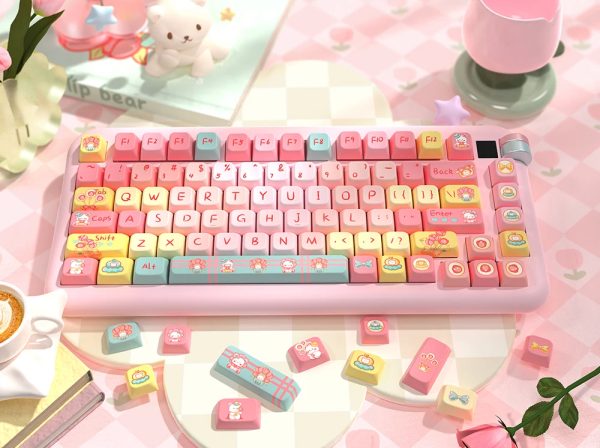 GMK+ Tulip Bear MDA Custom Keycap Set