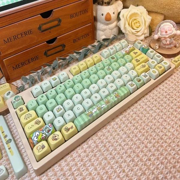GMK+ Cute Mint MDA Custom Keycap Set - Image 3