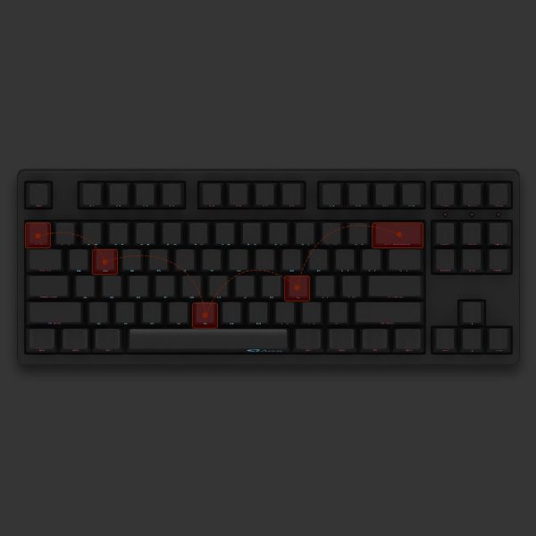 GMK+ Black Akko SA Custom Keycap Set