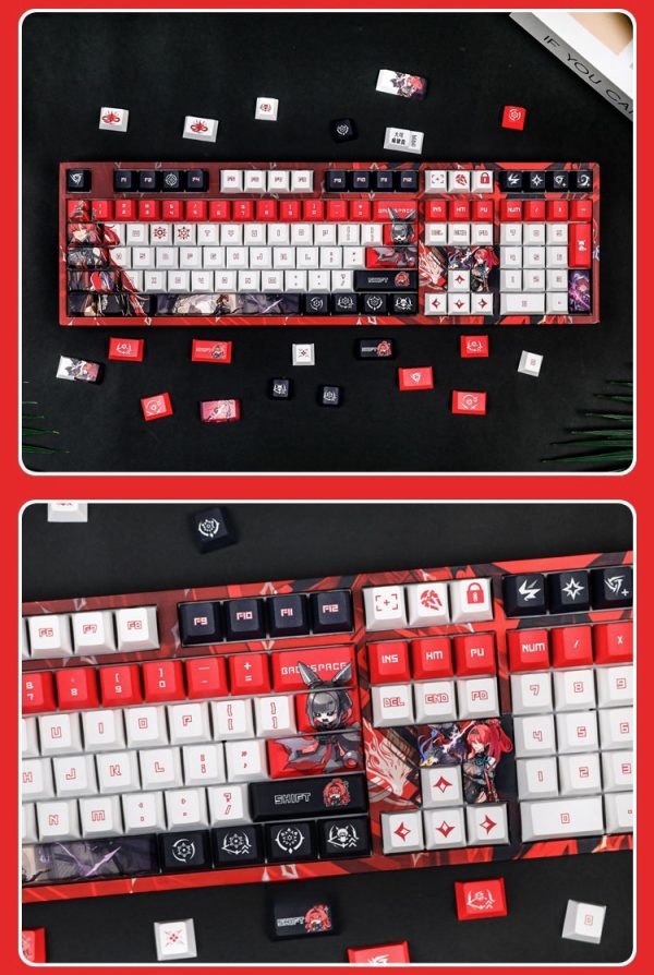 GMK+ Red OEM Custom Keyboard - Image 3